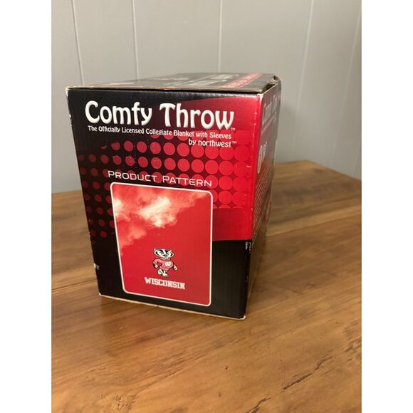 NIB UW Badger Comfy Throw - Picture 2 of 4